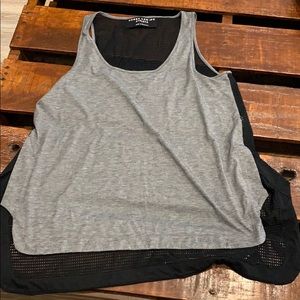 DEREK LAM IOC ATHLETA mesh high low tank